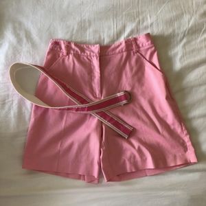 Lilly Pulitzer pink shorts with matching belt